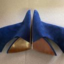 Charles by Charles David  Navy Blue Wedge Dark Academia Wedding Pointed Toe Heels Photo 4