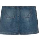 prAna NWT  Broadway Mini Jean Denim Skirt Zipper Patch Pockets 0 Blue #2633 Photo 10