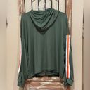 Jolie & Joy green pullover shirt with hoodie Size 3X Photo 1