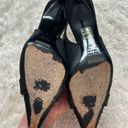 Dolce & Gabbana  Y2K Sz 39 Black Leather Pointed Toe Buckle Slingback Pumps Photo 7