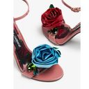 Dolce & Gabbana  Keira Patent Leather Floral Ankle Strap Sandals Pink Women Sz 38 Photo 1