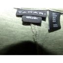 Tahari  100% linen v neck long sleeve shirt M  fall work comfort Photo 4