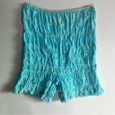 Vintage High Rise Ruffle Bloomers Medium Teal Blue 1970s Photo 0