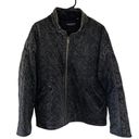 Bagatelle  Black Acid Wash Quilted Jacket Photo 2