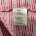 Woolrich  Pink Striped Shirt S Womens Short Sleeve Casual Scoop Neck Wildrose Photo 3