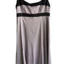 Jones Wear  DRESS Steel Gray Black Women's 6 Sleeveless Colorblock Sissy Cocktail Photo 6