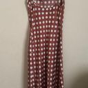 Paper Heart  Spaghetti Strap Copper Dot Satin slip dress Front side slit size M Photo 12