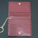 Coach  Genuine Leather Glitter Rose Gold Key Ring Card Case ID Holder Wallet Photo 8