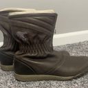 Sorel Women's "Firenzy Breve" NL1584 Shale/Metallic Silver Zip Boots Size 9.5 Photo 2