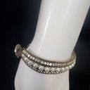 American Eagle  Outfitters Faux Pearl, Silver, & Brown Bracelet Photo 1