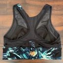 New Balance  Blue Zip Front Crop Sports Bra Photo 1