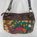 Relic  Womens Shoulder Bag Hobo Zip Closure Double Strap Multicolor Butterfly Photo 5