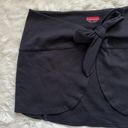 Spanx Skirt Wrap And Go Mini Athletic Tie Front Mesh Panel Black S/M Photo 4