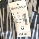 Dress Barn  Sleeveless EmbellishTunic Top Medium Black White Floral Abstra… Photo 13