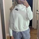 Nike White Crew Neck Sweatshirt Photo 2