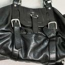 The Sak  Leather Black large shoulder bag with stitching detail accents Photo 1