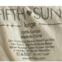 Fifth Sun  Beige Short Sleeve Mama Needs Some Wine T Shirt Women's Sz Large Photo 2