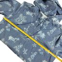 Tommy Bahama  Hula Hut Tropical Print Baja Blue Linen Blend Hoodie Photo 8