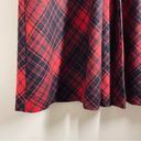 Talbots  Wool Midi Skirt Plaid 90s Red Black size 8 Photo 5