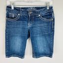 Bermuda Paisley  Jean Shorts 2 Photo 0