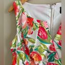 Adrianna Papell  floral bright v-neck sheath dress formal chic Photo 3