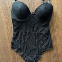 Marilyn Monroe NWOT luxury black lacy mesh padded lingerie bodysuit  (S) Photo 0