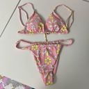 Aurelle Swim  Poppy Pink Floral Bikini Photo 3