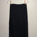 American Eagle black high rise cotton slit maxi skirt Photo 4
