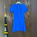 Laundry by Shelli Segal  gorgeous blue dress with double  buckle detail size 2 Photo 12