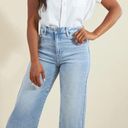 Wishlist NWT  Jeans Lucca Wide Leg Raw Hem Light Wash Denim Photo 2