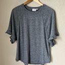 AG Adriano Goldschmied Adriano Goldschmied (AG) Grey Ruffle Tee NWT Photo 2