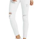 AG Adriano Goldschmied  Legging Ankle Jeans Women's 29R White Skinny Distressed Photo 0