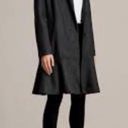 ALLSAINTS NWT  Charcoal Gray Grace Ruffle Wool Coat Photo 2