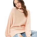 American Eagle  Outfitters Oversized Peach Mock Neck
Sweater(Size XS) Photo 2