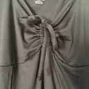  Sonoma Black Long Sleeve Mini Dress Bow Flowy A Line NWT Minimalist Photo 2