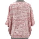 Anthropologie Pepaloves  Pink Short Sleeve Marled Sweater Softgirl Spring Size L Photo 3