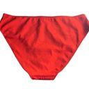 Good American  Plus Size 7 4X Bikini Swim Bottoms Bright Poppy Swimwear NWT Photo 1