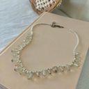 American Vintage Vintage Pearl and Crystal Drop Necklace “Hedy” Simple Classic Elegant Feminine Photo 0