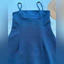 Vintage Blue  sparkle mini Slip dress size small Photo 2