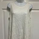 Theory White Linen Knit Sleeveless Tank Photo 0