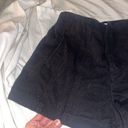 ZARA black denim material pleated shorts Photo 2