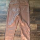 Shinestar Brown Leather Pants Photo 1