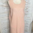 Pendleton  Women's Cable Knit Sleeveless Sweater Vest Pink Tunic Length Size XL Photo 2