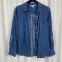 Draper James  Denim Long Sleeve Button Up Shirt Sz.4 Photo 4