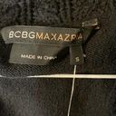 BCBG MaxAzria womens small cowl neck sweater tank black new braided knit turtle Photo 2