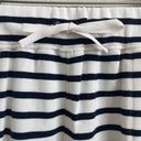 Talbots White Black Stripe Loop-Terry Beach Sailor Nautical Mini Skirt NEW Photo 3