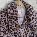 Candie's  | Mauve Faux Fur Leopard Print Jacket Photo 3