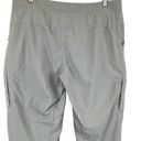 Mountain Hardwear  Gray Lightweight Nylon Hiking Pants Size 10 Convertible Photo 6