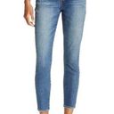 Alice + Olivia Good High Rise Exposed Button Fly Long Shot Hi-Waist Skinny Jeans Photo 0