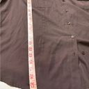 Dress Barn  Brown Button Up Shirt Size 3X 22/24 Blouse Career New NWT Photo 3